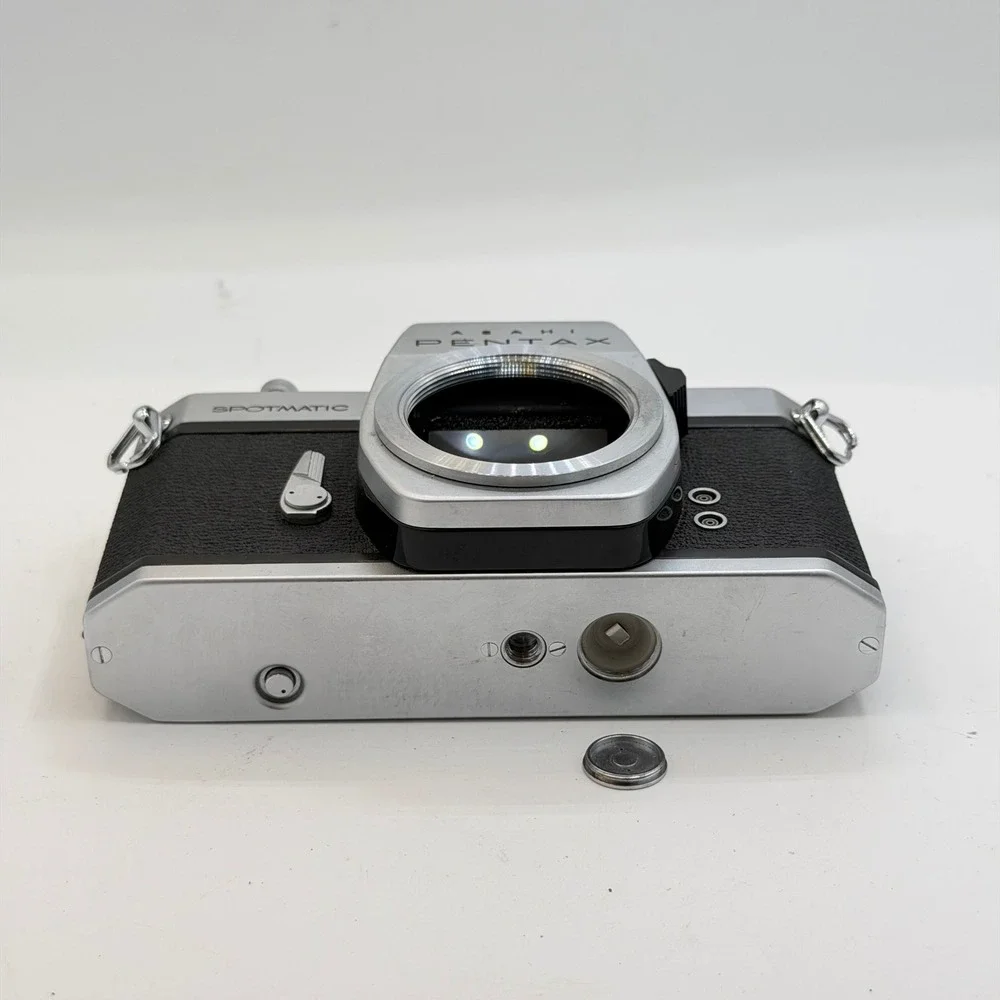 Asahi Pentax Spotmatic SP 35mm SLR Film Camera Body Silver Black Vintage Japan
